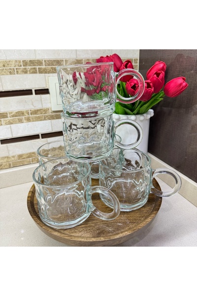 DGCHOME 6 Adet Cam Pinterest Kupa Bardak