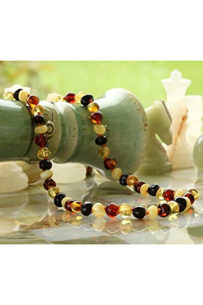 Arden Global Yuvarlak Kehribar Kolye Sertifikalı Orijinal 33-85 Cm Tüm Ölçüler