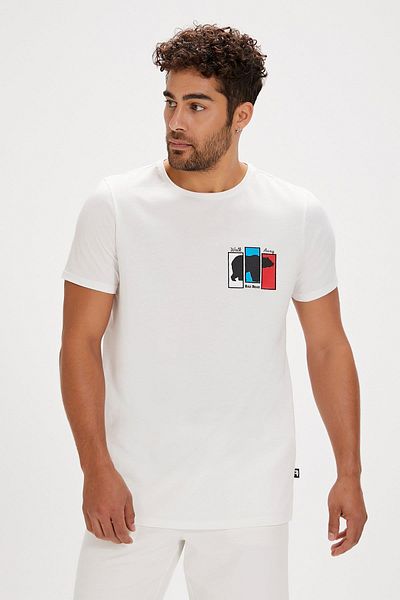 Bad Bear Grizzle Men's White Round Neck T-Shirt