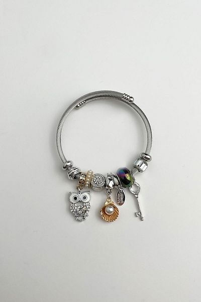 Modex Key Detail Steel Figured Spring Bracelet