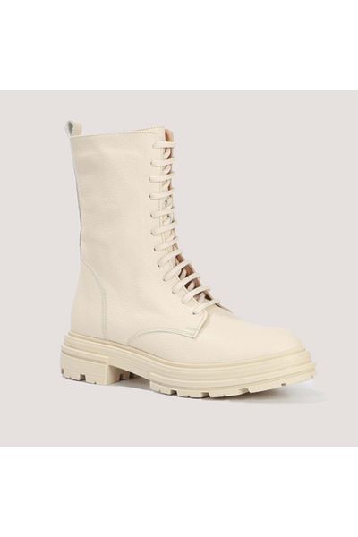 Hammer Jack Unisex Δερμάτινες Μπότες - Minas Z Beige 39