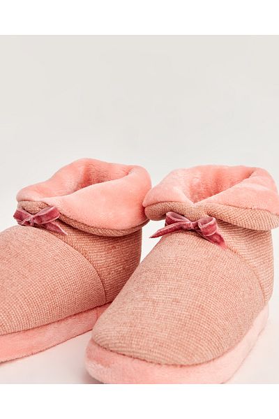 Chirpy Ment - Women's Slippers with Ribbon