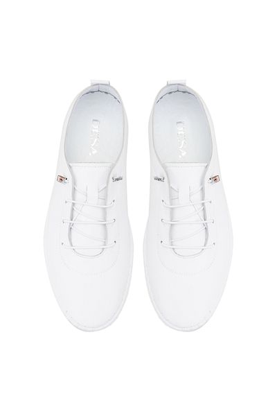 Desa Ανδρικά δερμάτινα casual παπούτσια Ariane White