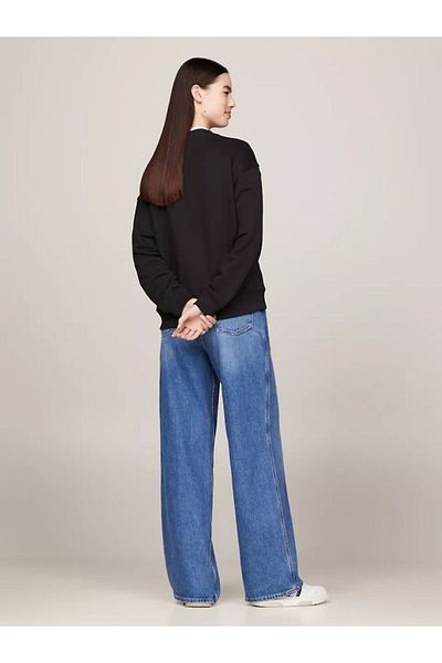 Tommy Hilfiger Tommy Jeans Women - Boxy Fit, Badge Round Neck, Extremely Long Cut