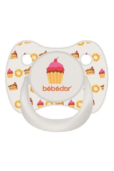 Bebedor Crystal Series - 6-18 Months Yellow Palate Pacifier No:2 (Code:172)