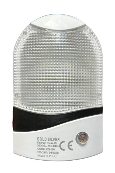 GoldSilver Gold Silver GS-120 Fotoselli Gece Lambası Fiş Priz (Beyaz Işık)