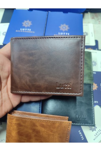 Lutti Crazy Deri Tipi Küçük Yatay Model Patsız Cüzdan