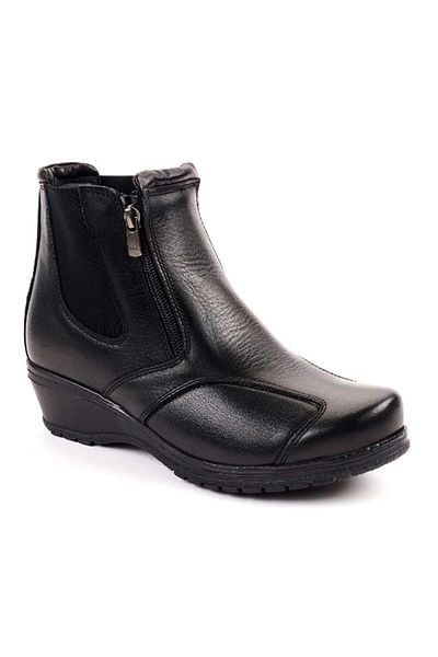Forelli DUDE 25652 - Ghete de damă confortabile din piele naturală neagră