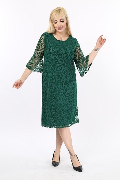 modayız Βραδινό Φόρεμα Ισπανικό Sleeve Plus Size 30a-2085