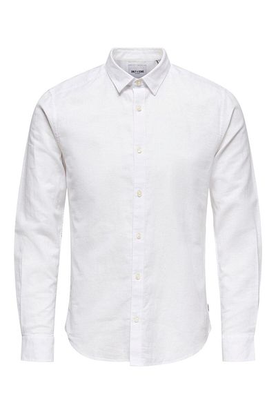 Only & Sons Ανδρικό πουκάμισο Onscaiden Life Ls Solid L Λευκό