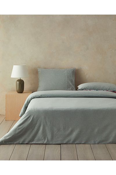 English Home Σετ Παπλωματοθήκη Διπλό Πράσινο Parrot Fantasy