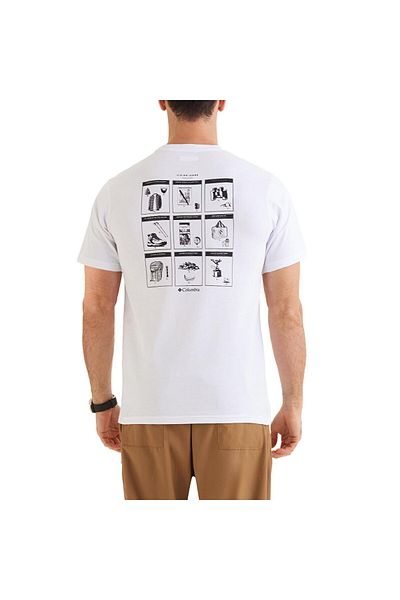 Columbia Ανδρικό μπλουζάκι Cs0355 Csc M Camp Icons Ss Tee