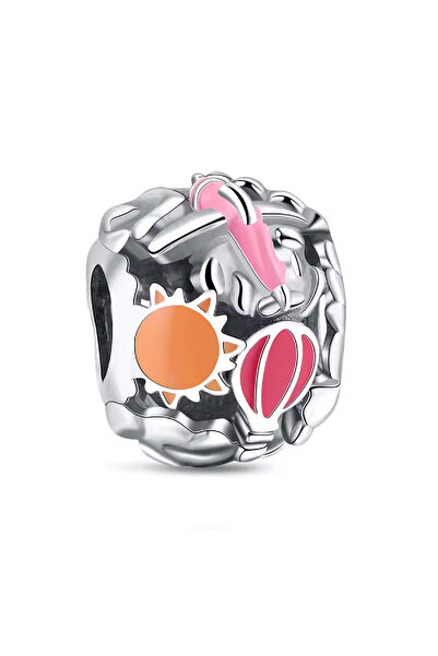 Fubena Sıcak Hava Balonlu Kafes Işi Gümüş Charm