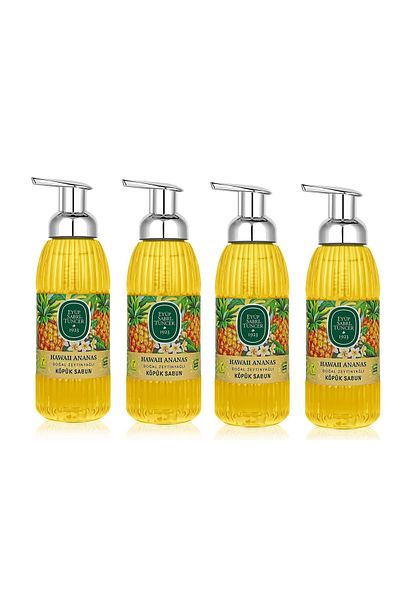 Eyüp Sabri Tuncer 500ml X 4 Olive Oil Foam Soap - Eyüp Sabri Tuncer (Hawaii Pineapple)
