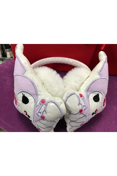 GA Mark Children's Plush Headphones with Lilac Kuromi Figure