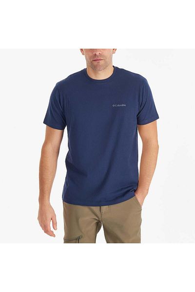Columbia Men's T-shirt - Cs0282 Csc M Basic Sm Logo Brushed Ss Tee