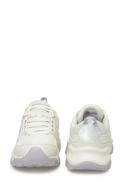 U.S. Polo Assn. BAZA. Polo Assn. Pantofi sport pentru femei Mısty 4 fx cu șireturi ALB
