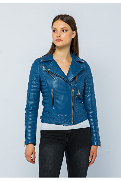 Basics&More Women's Biker Leather Jacket DIESEL