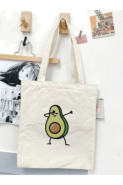 Cemira Avocado Unisex Y2k Pinterest Retro υφασμάτινη τσάντα - Tote Shopper Bag