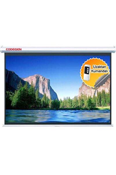 CODEGEN SX-20 200x200 cm Motorlu Elektrikli Uzaktan Kumandalı Gümüş Kumaş Pro...