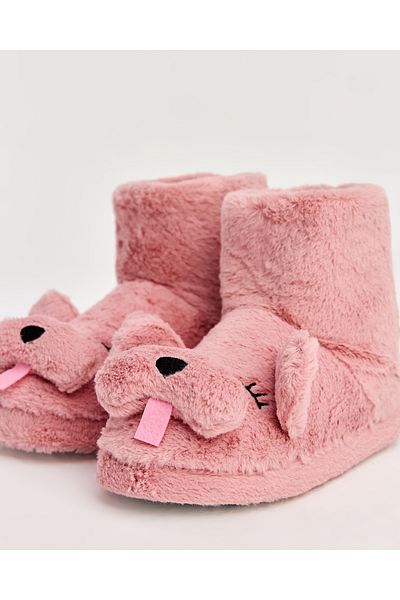 Chirpy Fant - Dog Figured Women's Slippers
