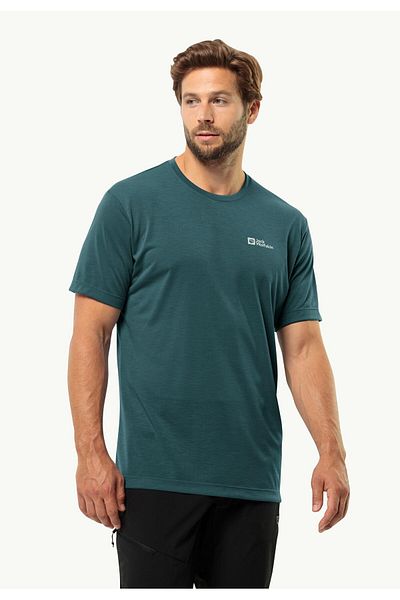 Jack Wolfskin T-shirt Vonnan S/s T M Yeşil Erkek Kısa Kol