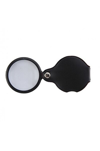 Skygo Mini 5X-50Mm Magnifying Glass - Portable Optical Lens, Foldable Leather Coating Xx1051