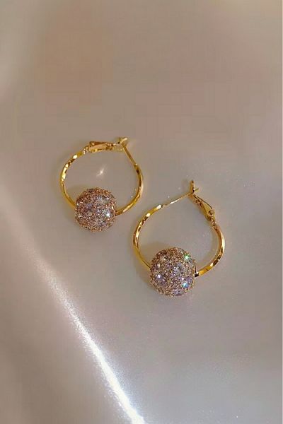 SelinDiamond Hoop earrings