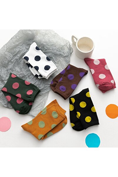 çorapkolik 6 чифта дамски многоцветни чорапи на точки