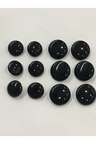 karantuhafiye Black Pearl Button Set