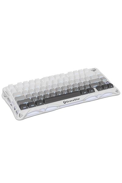 Gravastar GravaStar K1 Gradient White:75% Hot-Swap,Custom Switches,RGB,Wireless/Wired, 8000mAh,Multi-Platform