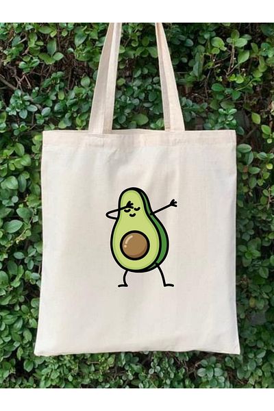 Cemira Avocado Unisex Y2k Pinterest Retro υφασμάτινη τσάντα - Tote Shopper Bag