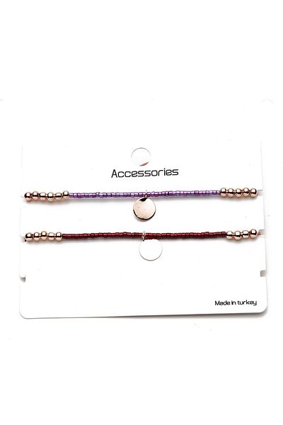 Modex Colorful beaded double lucky bracelet