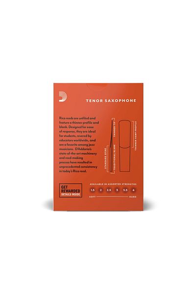Rico Tenor Saxophone Reed (Pack of 10) No:3