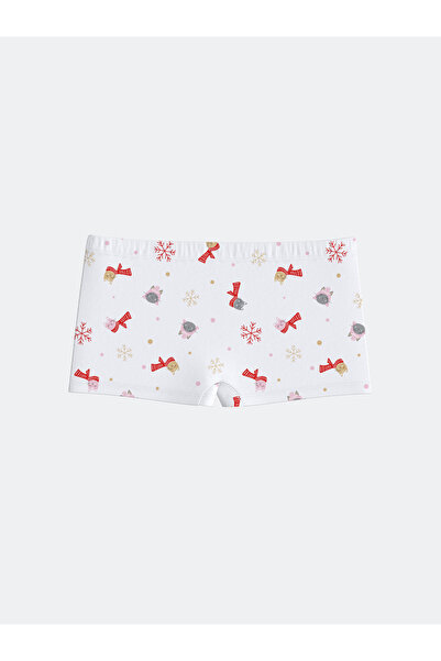 LC Waikiki New Year's Themed Girl's Boxers - Set of 3
