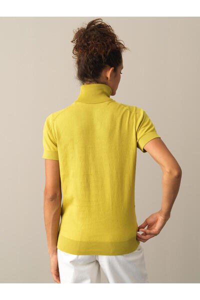 Xint Kadın Sarı Rahat Kesim Basic Kazak