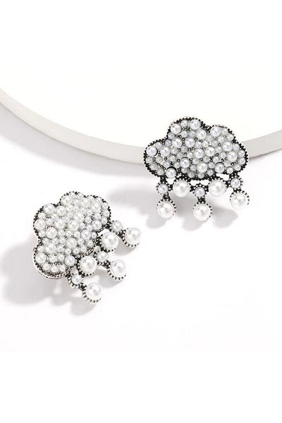 Pelin Aksesuar Cloud Earrings with Pearls