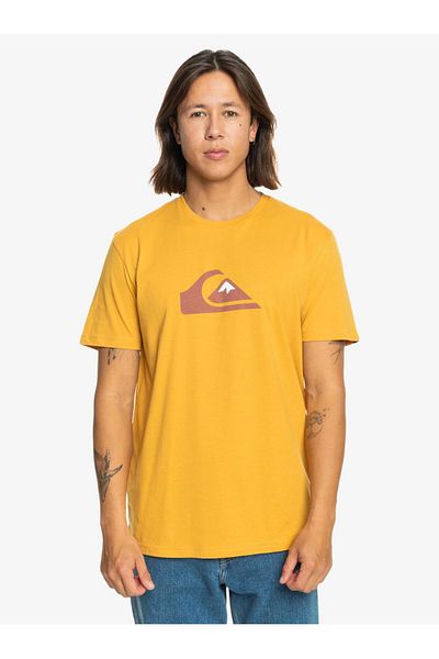 Quiksilver Ανδρικό μαύρο μπλουζάκι Comp Logo Ss EQYZT07658