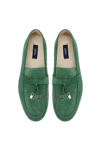 Desa Ανδρικό δερμάτινο σουέτ Loafer Kaitlin Green