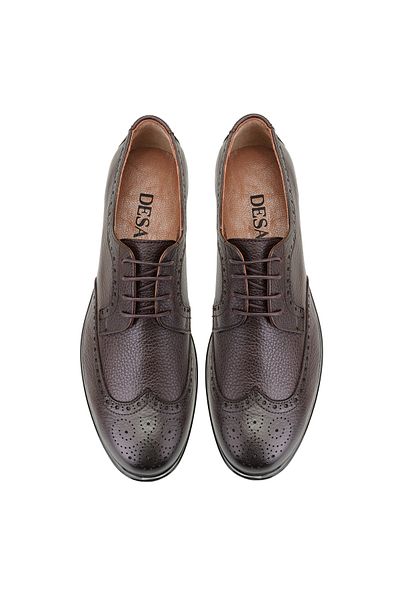 Desa Ανδρικά δερμάτινα κλασικά παπούτσια Alena Brown