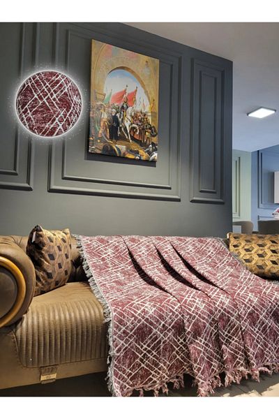 Rell Home طقم غطاء أريكة منسوج مقاس 170 × 220 سم - مزدوج