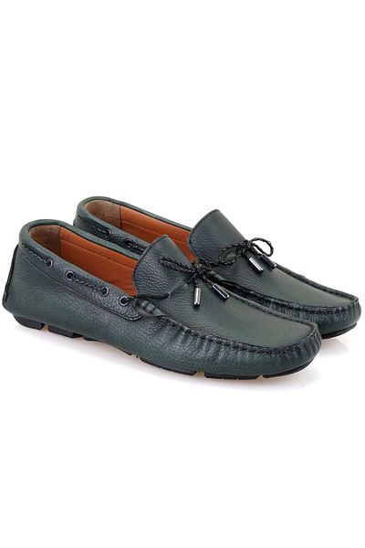 Desa Ανδρικό δερμάτινο loafer Adriana Green