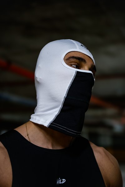 Wild Athletic Balaklava Thermal Sports Motorcycle Mask White Black Shadow