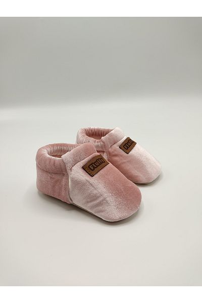 fluffy Baby, Velvet, Elastic, Non-Slip Leather, İlkadım Home Shoes