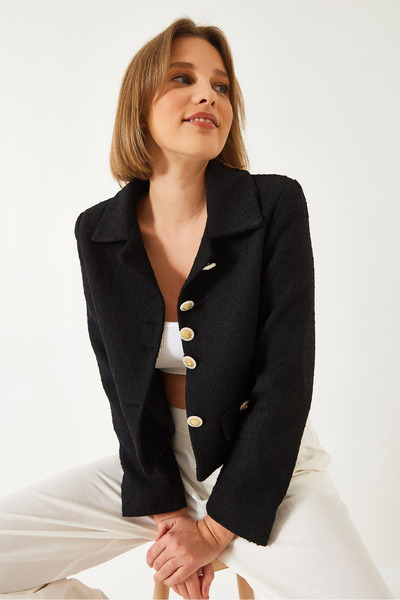 Bianco Lucci Стилно дамско яке от туид с копчета 50166 60271003