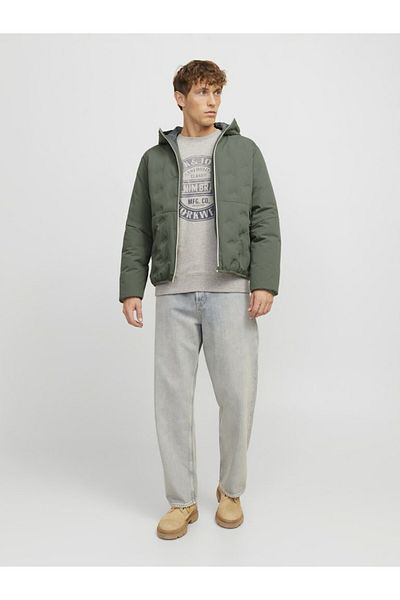 Jack & Jones Ανδρικό πράσινο Jjadam Hybrid Jacket Jacket 12268823-Agavegree