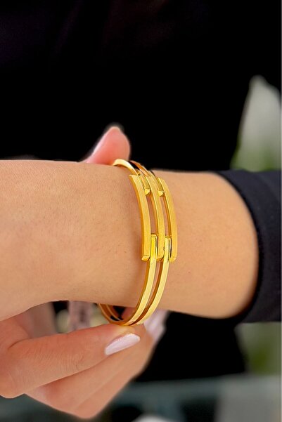 SEYHAN KUYUMCULUK 22 Ayar Altın Kaburga Kelepçe Bilezik