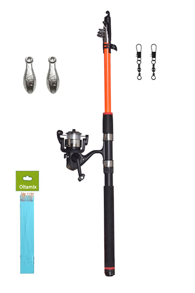 OLTAMİX 165 Cm Kamış Makina Olta Seti Süper Kalite Çocuklar için Olta Seti Ta...