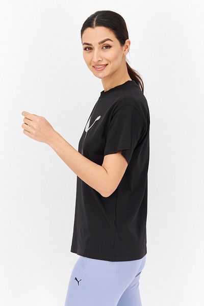 Puma Women Relaxed Fit Short Sleeves Outdoor Top, Black