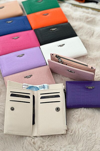 La La'Graccio Paris La'Graccio Paris Women's Winrar Crocodile Wallet Crocodile Green